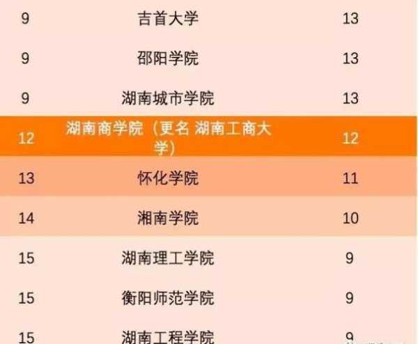 湖南高校名单（湖南省各大学王牌专业？）