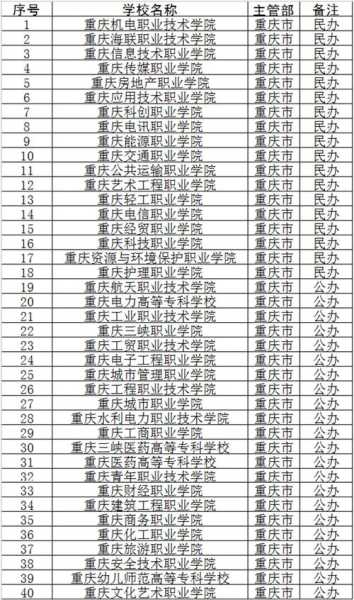 重庆专科学校排名前十（重庆好一点的大专有哪些？）